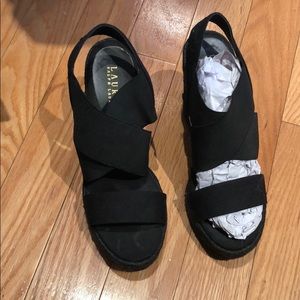 Ralph Lauren Black Espadrille Sandals